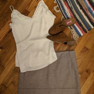 J. Crew wool mini skirt